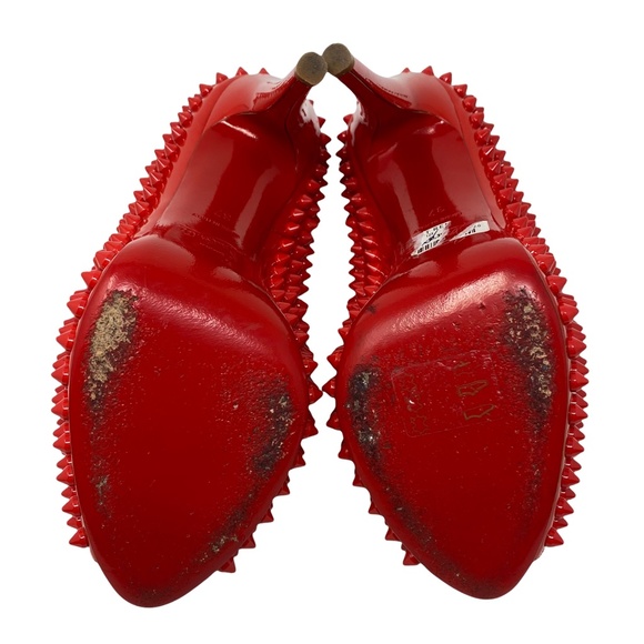 Christian Louboutin Patent Spike Vendome Pumps 120 mm Size 37 - Picture 2 of 5